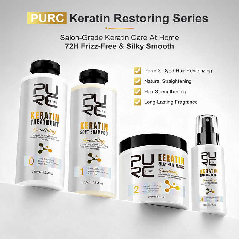 Hair Care Keratin - PURC Keratin Treatment Hair Care Set