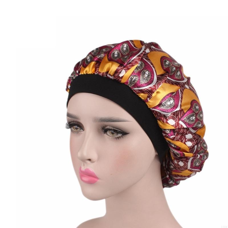 Hair Sleep Bonnet with Wide Ba - Hair Care Night Routine ulasan dan harga