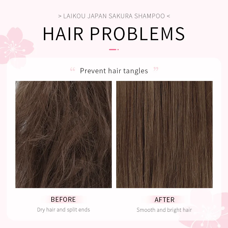 LAIKOU Japan Sakura  Shampoo R - Hair Care Vitamin ulasan dan harga