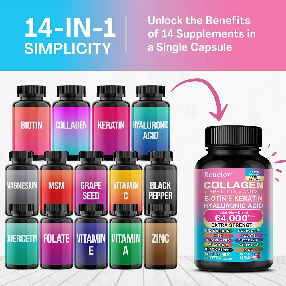 Collagen Capsules Biotin Kerat - Hair Care Keratin ulasan dan harga