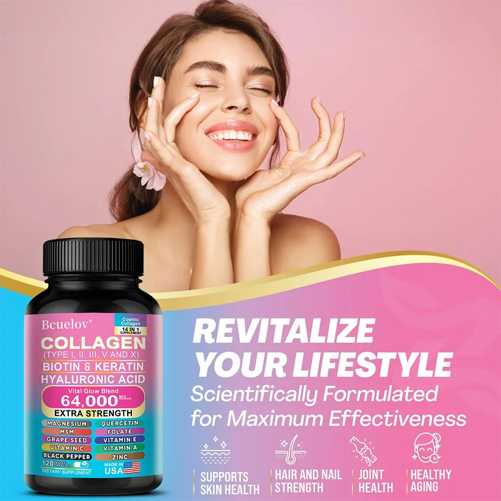 Collagen Capsules Biotin Kerat - Hair Care Keratin ulasan dan harga