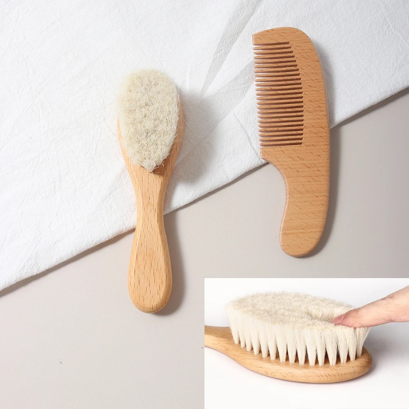 2pcs Baby Care Hair wool Brush - Hair Care Baby ulasan dan harga