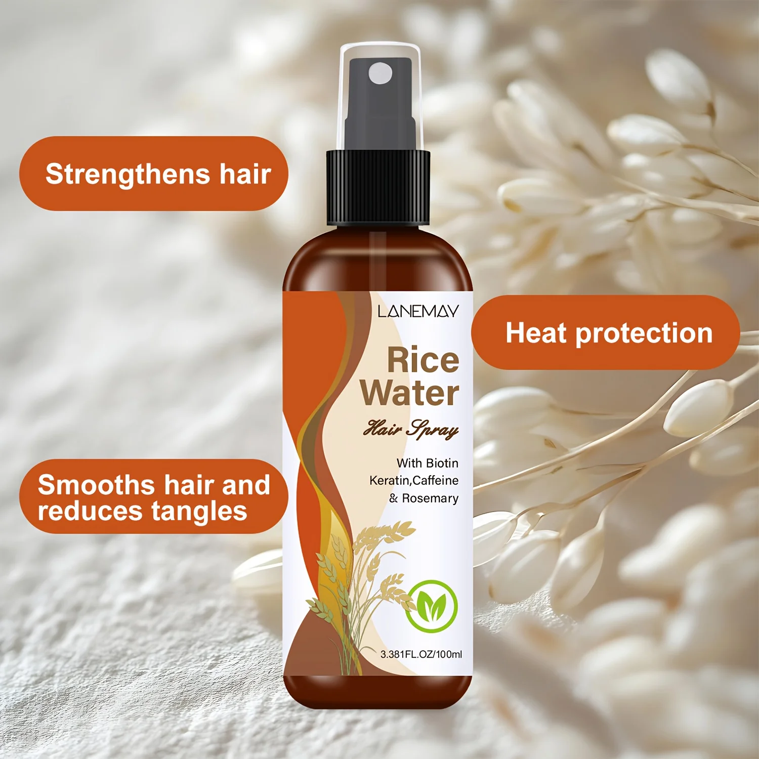Rice Water Hair Spray - with B - Hair Care Vitamin ulasan dan harga
