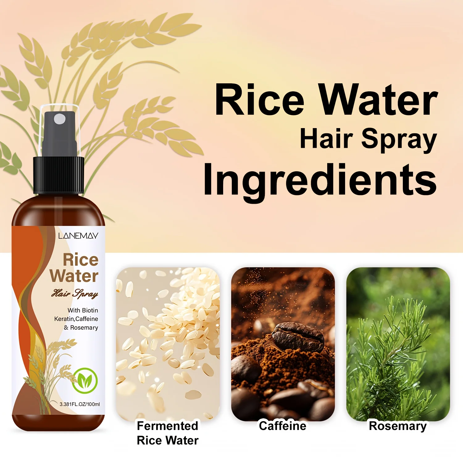 Rice Water Hair Spray - with B - Hair Care Vitamin ulasan dan harga