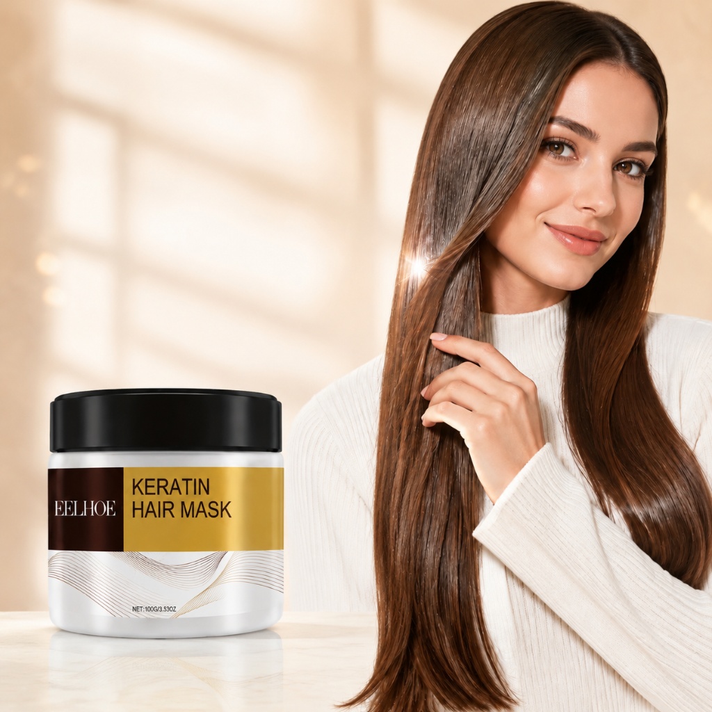 Keratin Hair Mask Argan Coconu - Hair Care Keratin ulasan dan harga