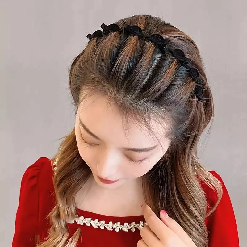 1/3 Pcs Flocking Braided Headb - Hair Care Baby ulasan dan harga
