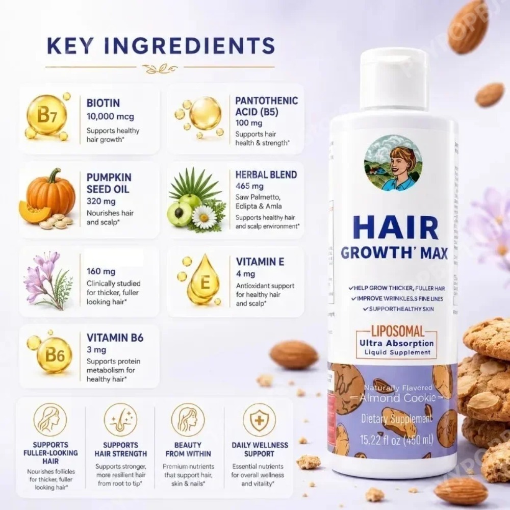 Liposomal Hair Growth Liquid,  - Hair Care Vitamin ulasan dan harga